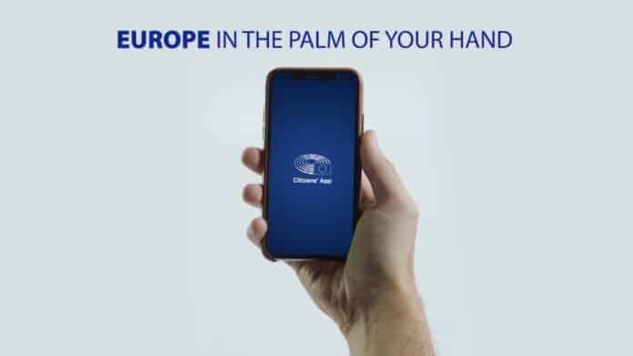 An app developed by the European Parliament